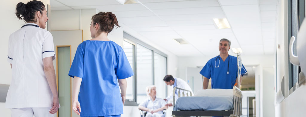 CNAs in working in a hospital in Northern VA after CNA training in Triangle, VA.